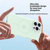 For iPhone 16 Pro Max Case Compatible with MagSafe Ice-Transparent Liquid Silicone+PC Phone Cover