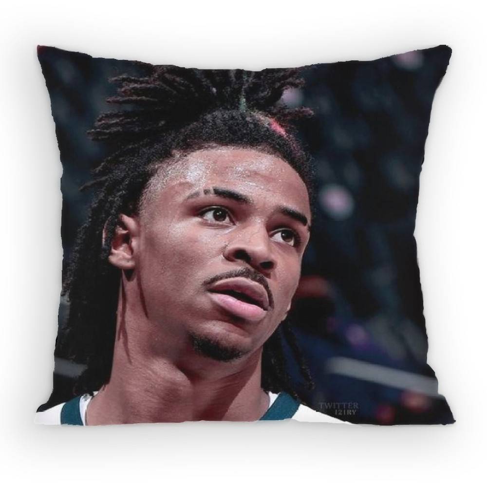 Basketball JJa MMorant Pillow Case Sofa Living Room Bedroom Headboard Backrest Cushion Square Cushion Nap Time