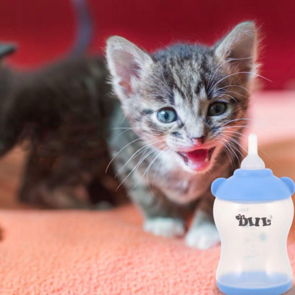 80 мл Бутылочка с соской для котят, устойчивая к укусам, кошачья соска-пустышка, кормушка для новорожденных питомцев