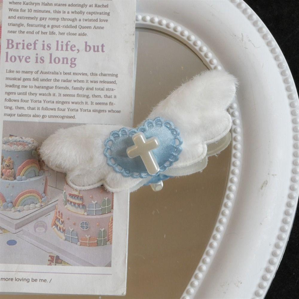 Cross Wing Sweet Cool Hair Clip Aesthetic Harajuku Bangs Duckbill Hair Accessories