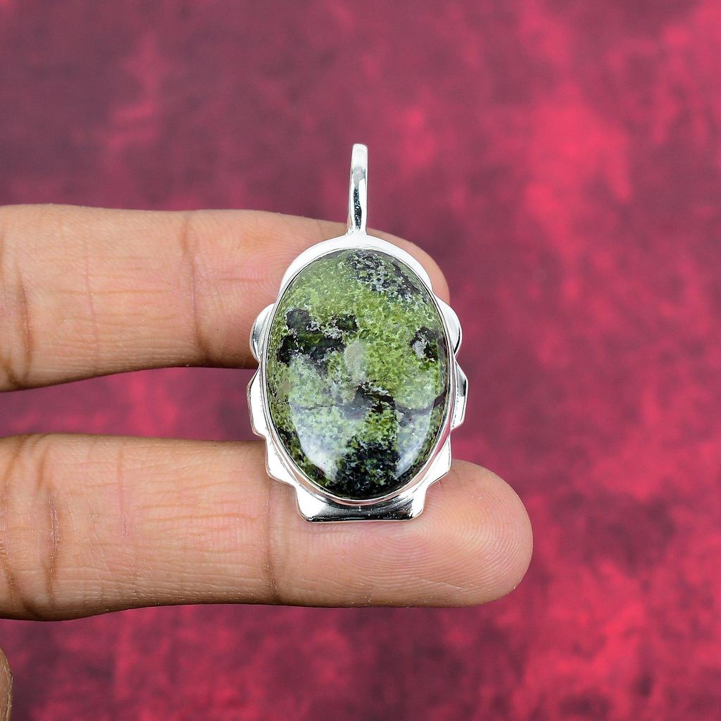 Подвеска из цельного серебра 925 пробы с драконьим кровавым камнем, ювелирные изделия ручной работы с подвеской из драгоценного камня, подарки для жены, абсолютно новый кулон