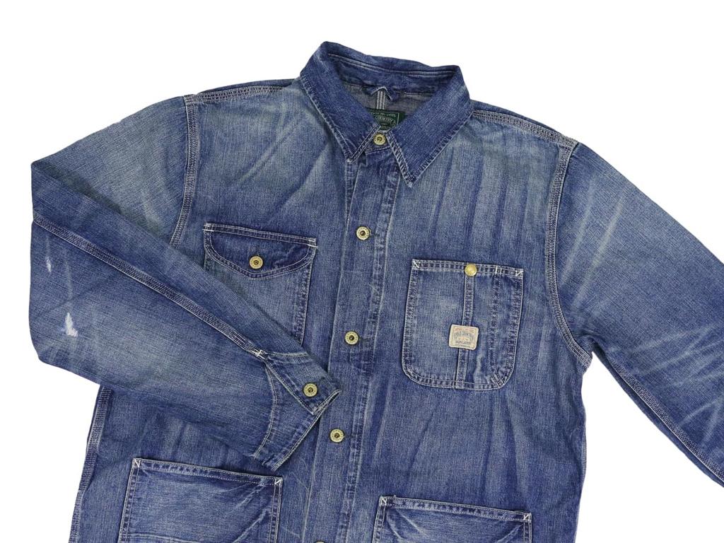 POLO RALPH LAUREN Polo Country Vintage Denim Coverall Size Blue Men's 01010043, S Size