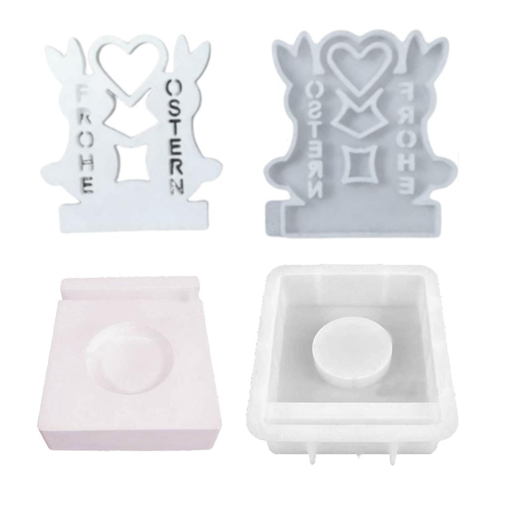 Звездный дом Подсвечник Гипсовая силиконовая форма Подставка для свечи Форма для бетона цемента Сделай сам Ручная работа Смола Ремесло Украшение для дома