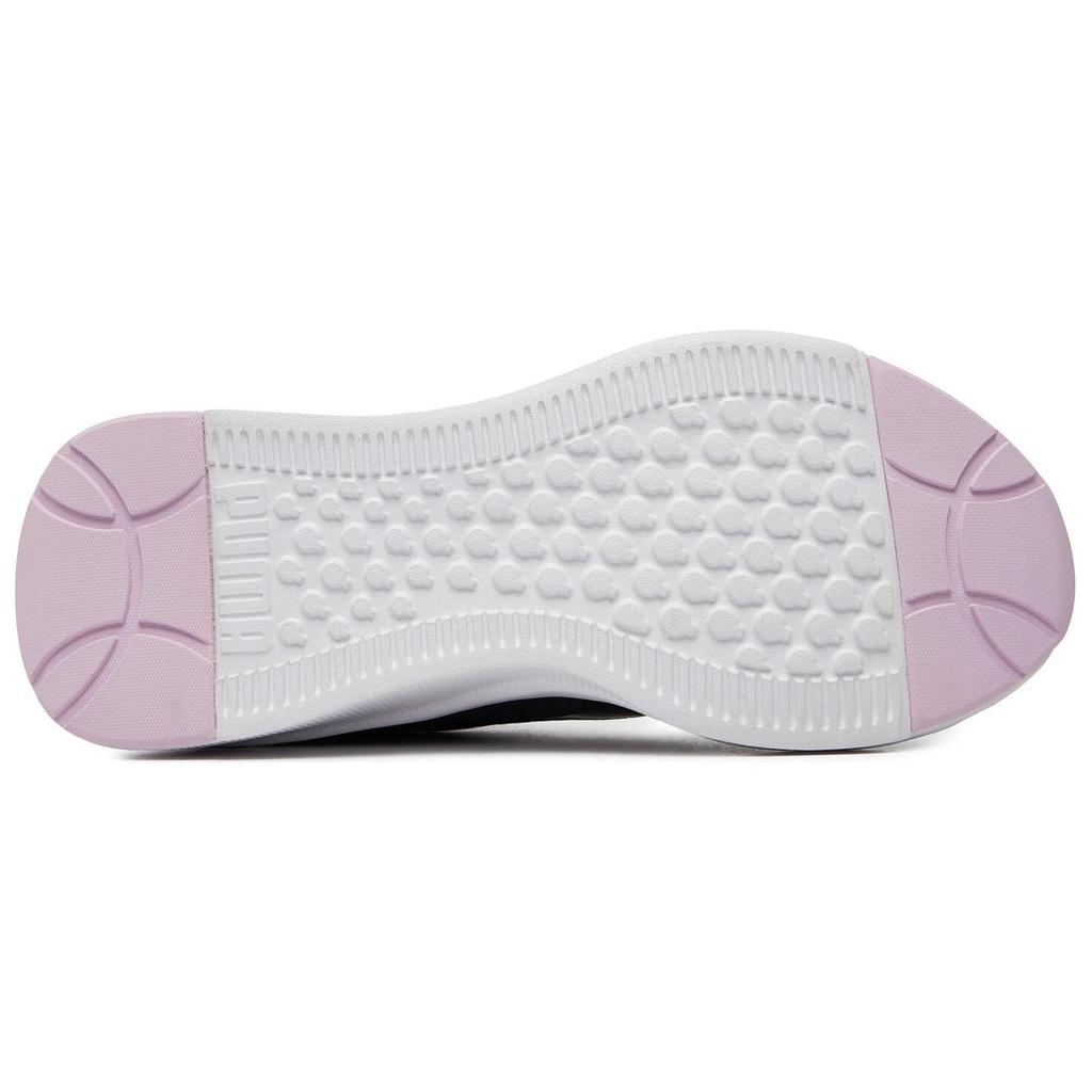 Puma Flyer Lite Кроссовки унисекс с круглым носком, на шнуровке, амортизирующие, нескользящие, легкие, низкие, для бега, 378774-13, черно-фиолетовые