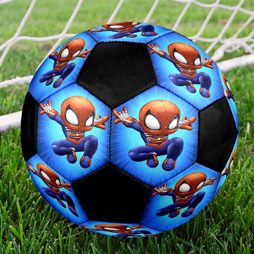 Spider Man Theme Size 5 Soccer Ball, Suitable for Both Indoor and Outdoor Matches, a Gift Suitable for Everyone.