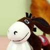 PP Cotton Mini Donkey Stuffered Dolls Soft Donkey Plush Toy  Hanging Ornaments