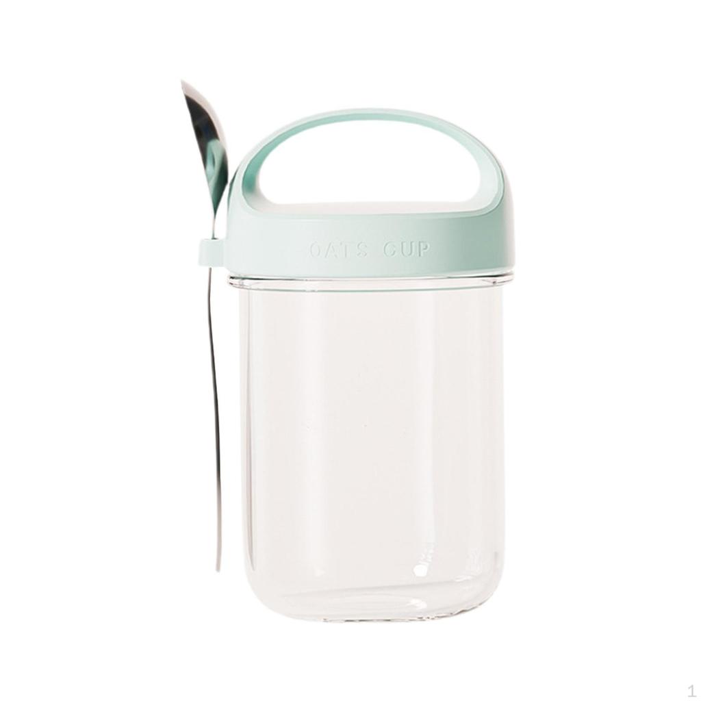 Ночной контейнер для овса на ходу, герметичная банка для хранения и приготовления салата в стакане с йогуртом