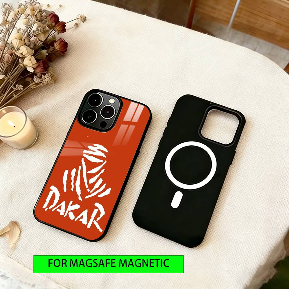 R-Rally x D-Dakar Style Phone Case For iPhone17,16,15,14,13,12,11 Plus,Pro Magnetic For Magsafe Wireless Charging