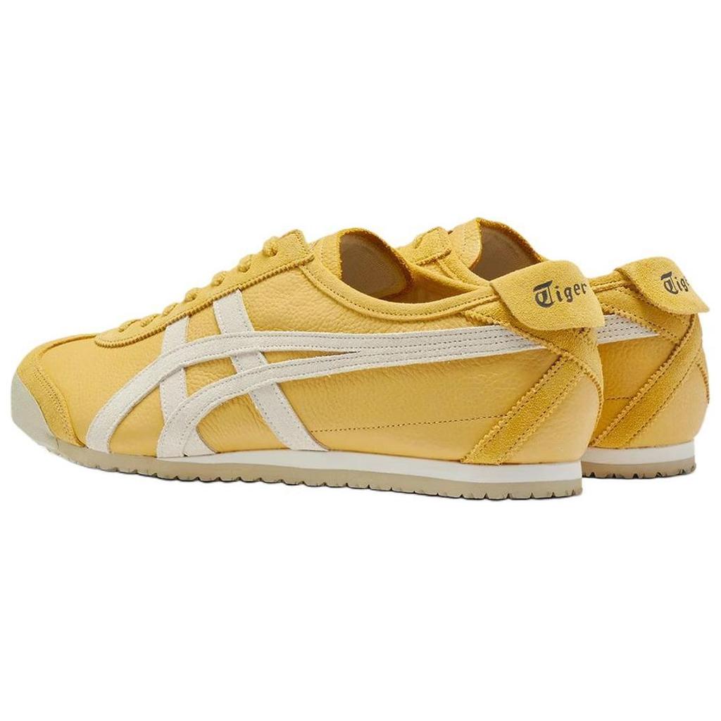 ONITSUKA TIGER MEXICO 66 Нескользящие Износостойкие Низкие Повседневные Кроссовки Унисекс Бежевые Желтые 1183B391-204
