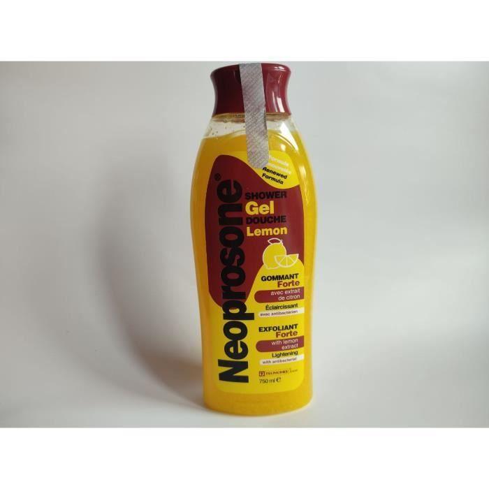 Gel douche - Neoprosone - 750ml - Exfoliant - Parfum agrumes - Sans parabène