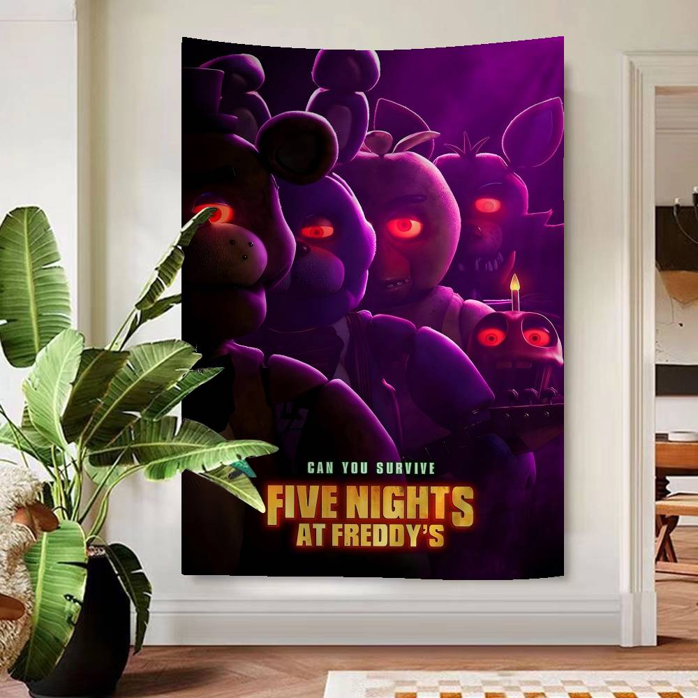 Fnaf FivenightsAtFreddys Аниме Гобелен Хиппи Цветочные Настенные Ковры Декор Комнаты в Общежитии Дешевые Хиппи Настенный Подвес