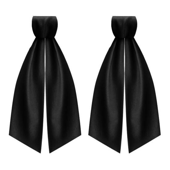 2 Pcs Wreath Sash for Front Door Blank Satin Wreath Sash Embroidery Monogram Plain Ribbon Accessories for Xmas Party Yard Doorway Indoor Outdoor Wall