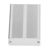 Aluminium Electric Box Waterproof Junction Enclosure Case Integrated for DIY Silver 24x69x100mm