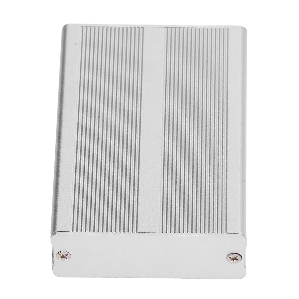 Aluminium Electric Box Waterproof Junction Enclosure Case Integrated for DIY Silver 24x69x100mm