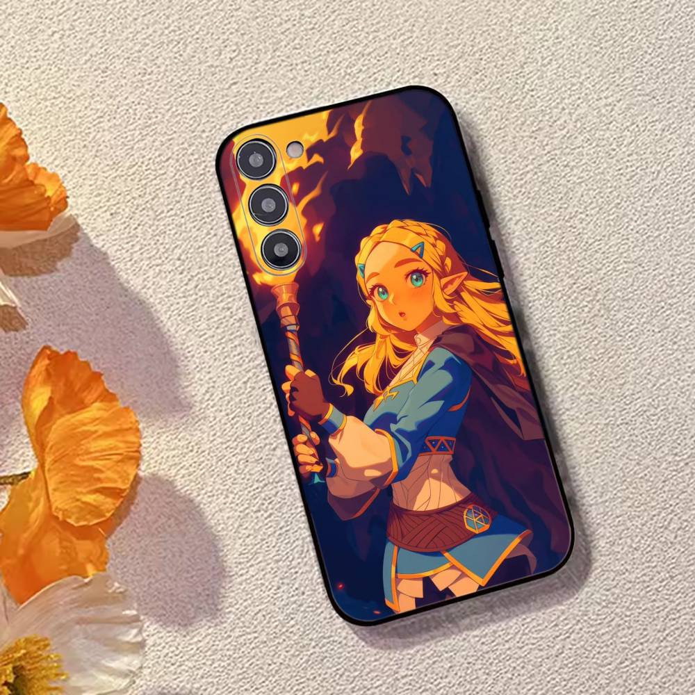 Чехол для телефона Игра The Legend of Z-Zelda Princess для Samsung Galaxy A73,A72,A71,A70,A53,A52,A51, Мягкий силиконовый черный чехол