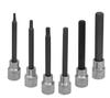 Tools Island TH518 Hex Bit Hex Bit Socket Long 3/8" (9.5mm) 9.5sq Set,