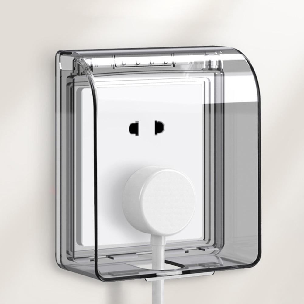 Self-Adhesive Electric Plug Cover Waterproof Plug Box Durable Switch Protective Cover  for Home
