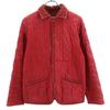 LAVENHAM Linen Blend Quilted Jacket 36 Red Women Used