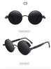 2024 Steampunk Style Round Sunglasses - Classic Retro for Men & Women, Trendy Internet Celebrity Fashion.