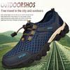 2024 Korean Style Men's Breathable Mesh Hiking & Running Shoes - Fashionable Summer Wading Sneakers