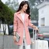 Long Sleeve Warmth Windbreaker Large Size Woolen Coat Spring and Autumn Large Size Woman's Clothing