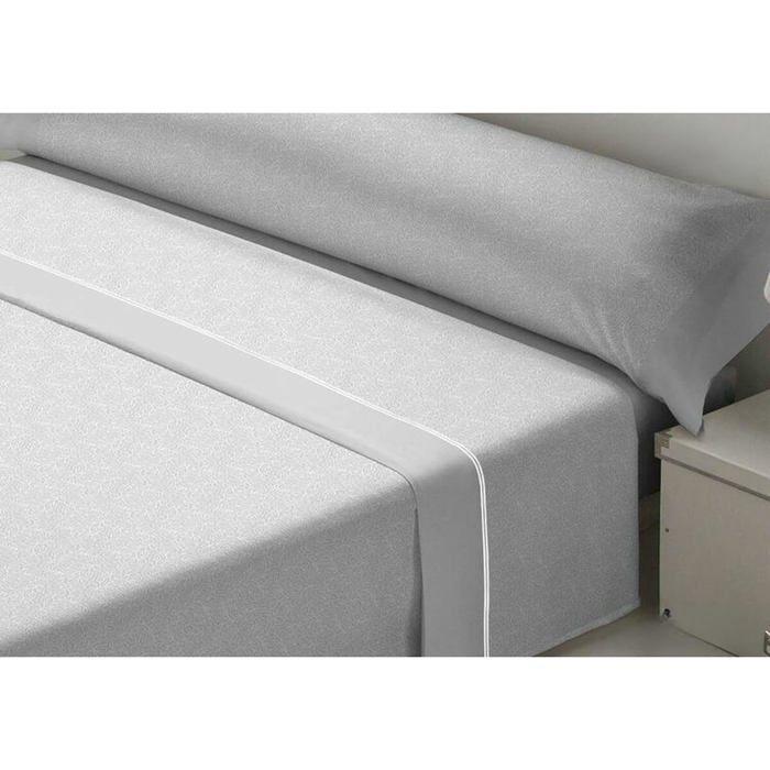 Parure de lit en flanelle - D'Or - Multicolore - 48x35x8 cm - Pour lit de 150 cm - Gris - Doux et chaud