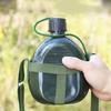 Old Style Thickened Aluminum Kettle, Outdoor Military Enthusiast Kettle with Straps, Portable Hiking Water Bottle, 1-3L