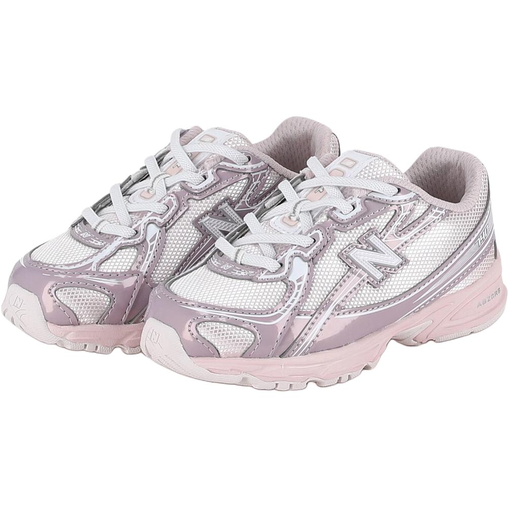 New Balance NB 740 Нескользящие, Износостойкие, Дышащие Низкие Кроссовки для Малышей Розовые Серебристые Для Младенцев и Малышей I74062H