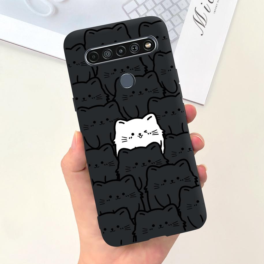 Чехол для LG K61 LMQ630EAW LM-Q630 Модный Цветочный Мягкий Чехол-Бампер Для LG K61 2020 K 61 Силиконовая Задняя Крышка Для LGK61 Funda