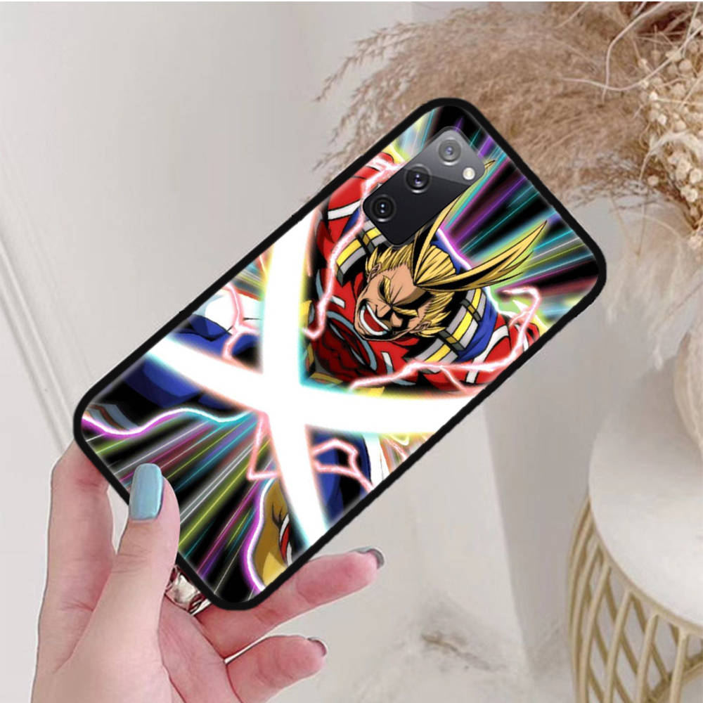 Черный чехол для Xiaomi Poco X6 X4 M5 M6 F5 F6 C65 C55 C50 C51 C40 Pro Redmi 14C A3X 13C 12C 11T 10A 9C Note 7 6 8A Plus W-54 Anime Hero Academia