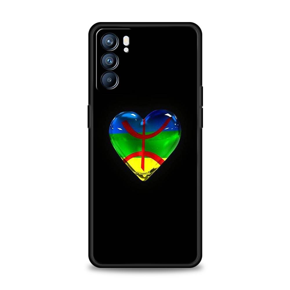 Чехол для Oppo Find X6 Pro X5 A54 A53 A52 A9 A15 A95 A17 A16 A76 A74 A57 A31 Reno8 Reno7 Reno6 Pro 5G, чехол с берберским флагом амазигов