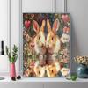 Two rabbits Pattern  3pcs 100% Round Full Drill 5D DIY Diamond Painting Embroidery Cross Stitch Rhinestone Décor