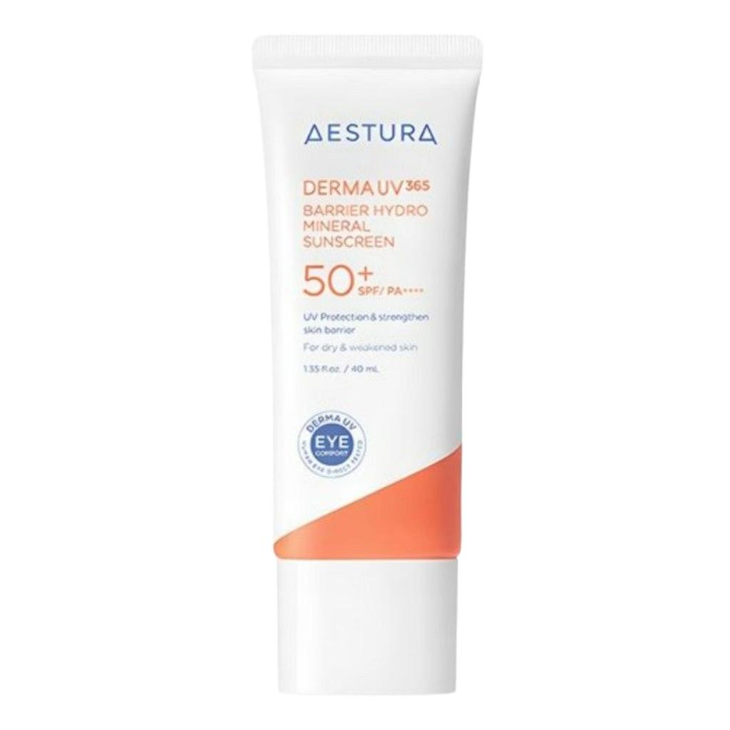 Aestura Derma UV365 Барьер Увлажняющий Минеральный Солнцезащитный Крем SPF50+ PA++++ 40мл Премиум Корейская Дерма Уход за Кожей Физическая УФ Защита Солнцезащитный Крем