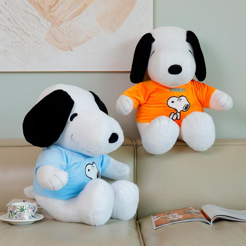 Cute Snoopy Plush Toy Pillow Cartoon Soft Sofa Snoopy Stuffed Back Cushion Plush Doll Kawaii Room Decor Gifts For Children
