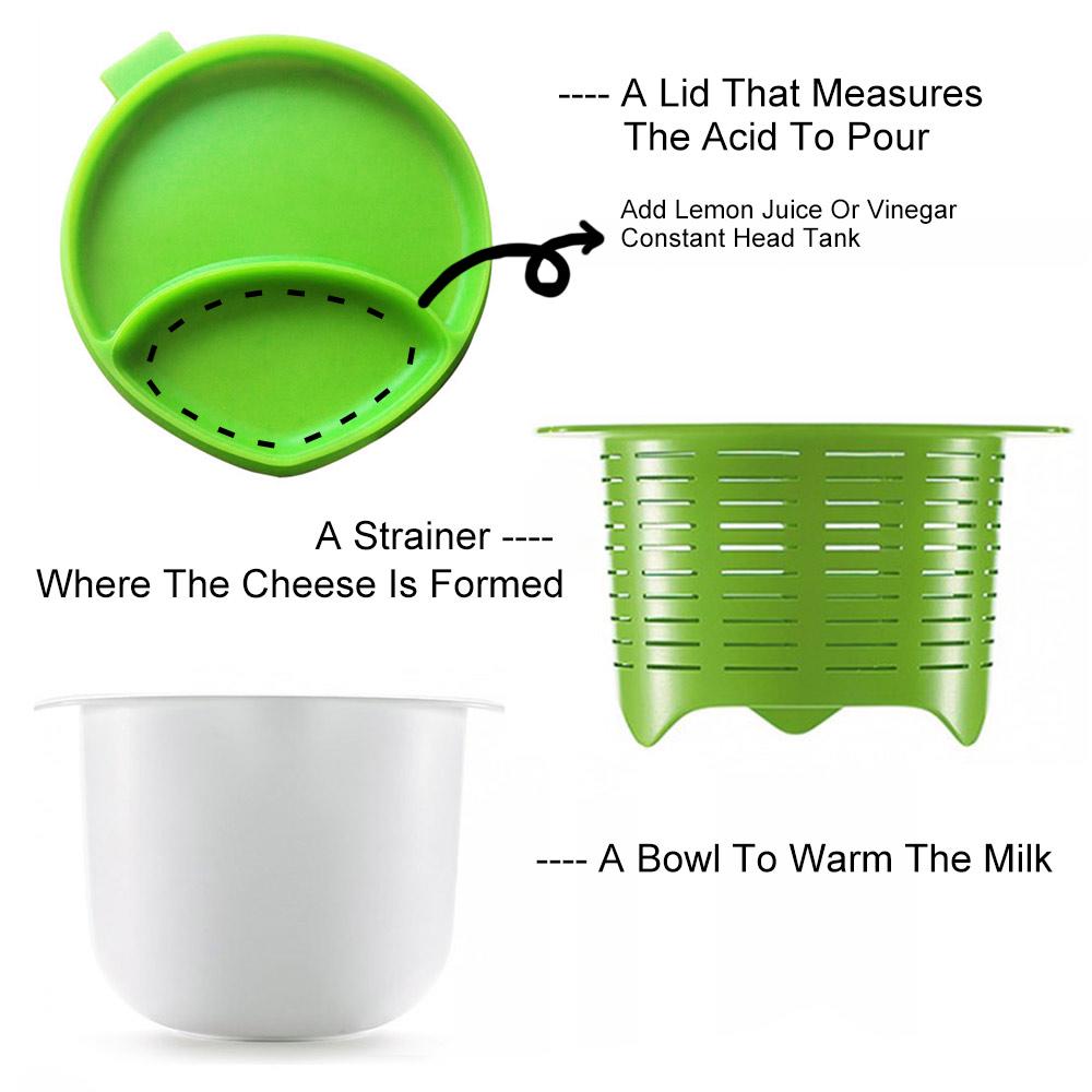 Microwave Cheese Maker Contains Recipes Making Cheese Dessert Pastry Pie Home Cooking Kitchen Tool