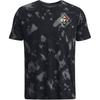 Under Armour SS23 Футболка с круглым вырезом со сплошным принтом Мужские топы Черные 1377928-001