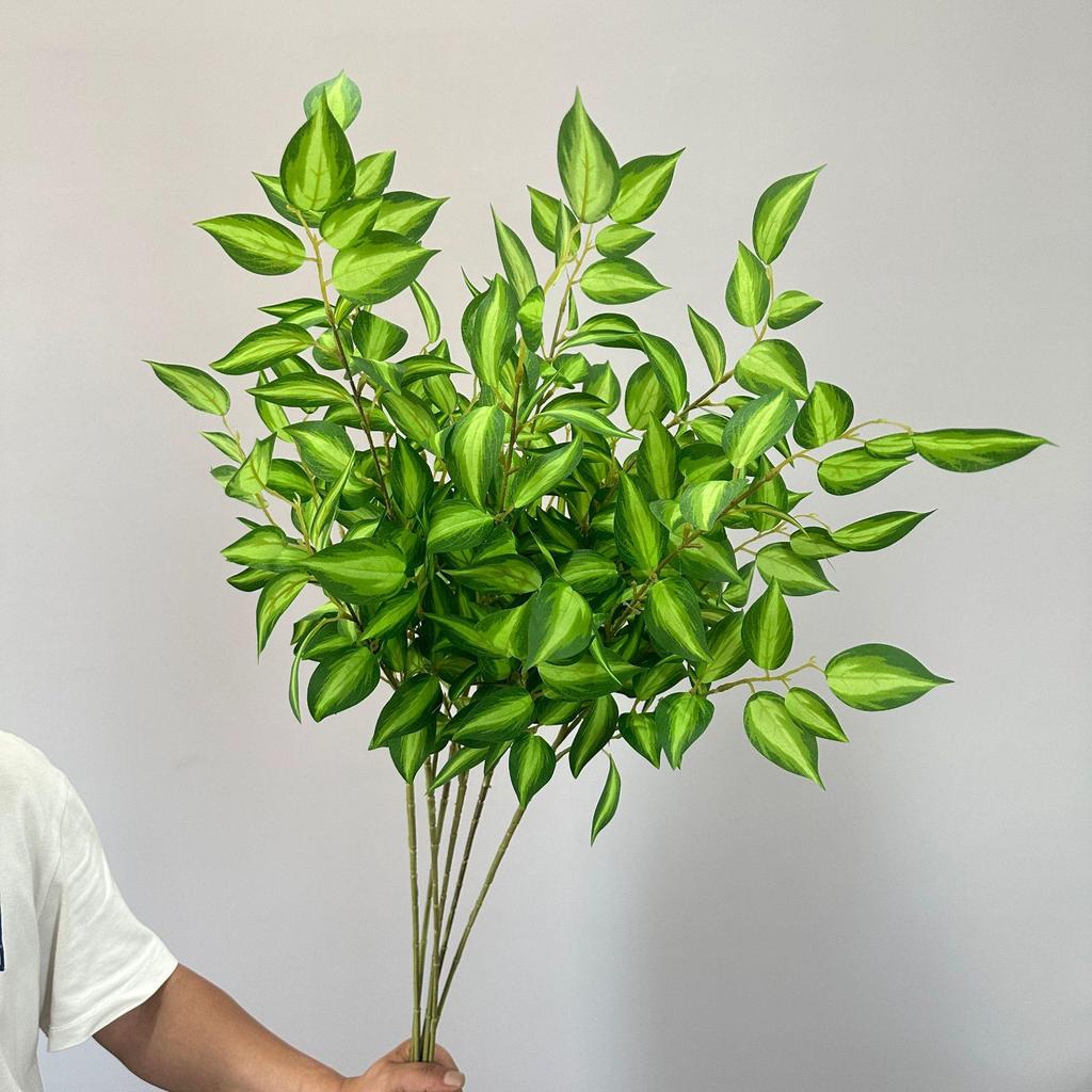 Realistic Eucalyptus Leaf Arrangement for Decoration and Photography Prop