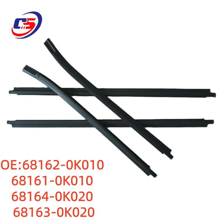 Toyota Hilux KUN25 Car Door Outer Glass Weatherstrips (68161-0K010, 68162-0K010)