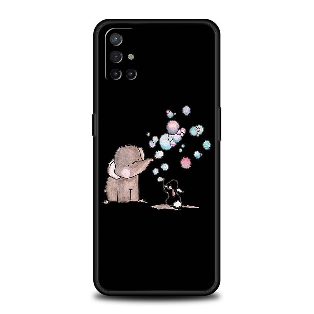 Мультяшный чехол для телефона в парном стиле Для OnePlus 12 11 10 9 8 7 7T Pro 12R 10R 9RT 9R 8T Nord N100 N200 N10 2T CE 2 5G Черная крышка
