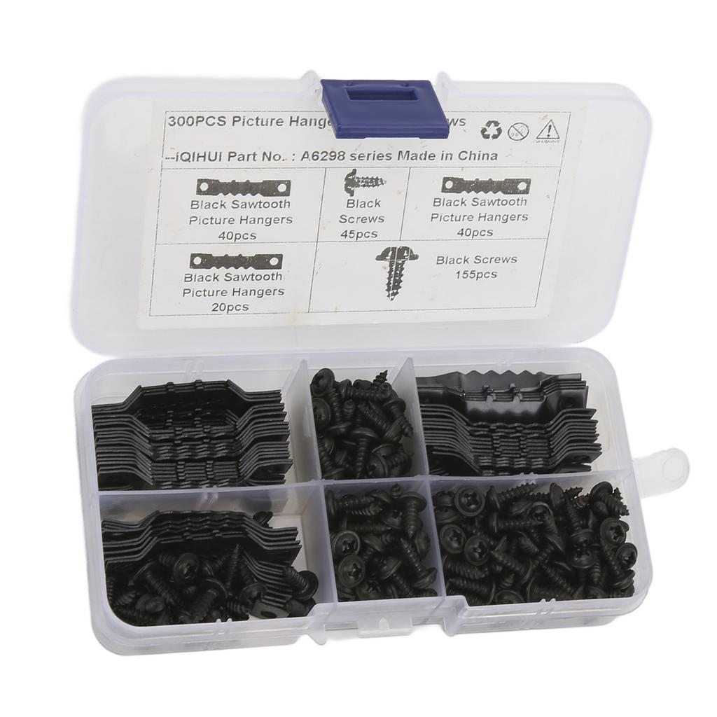 100Pcs Sawtooth Picture Hangers Rust Resistant Stable Durable Seamless Sawtooh Frame Hanging Hooks