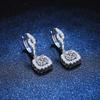 S925 Sterling Silver Earrings Moissanite Earrings Full of Diamonds Winding Color Moissanite Earrings Female Earrings