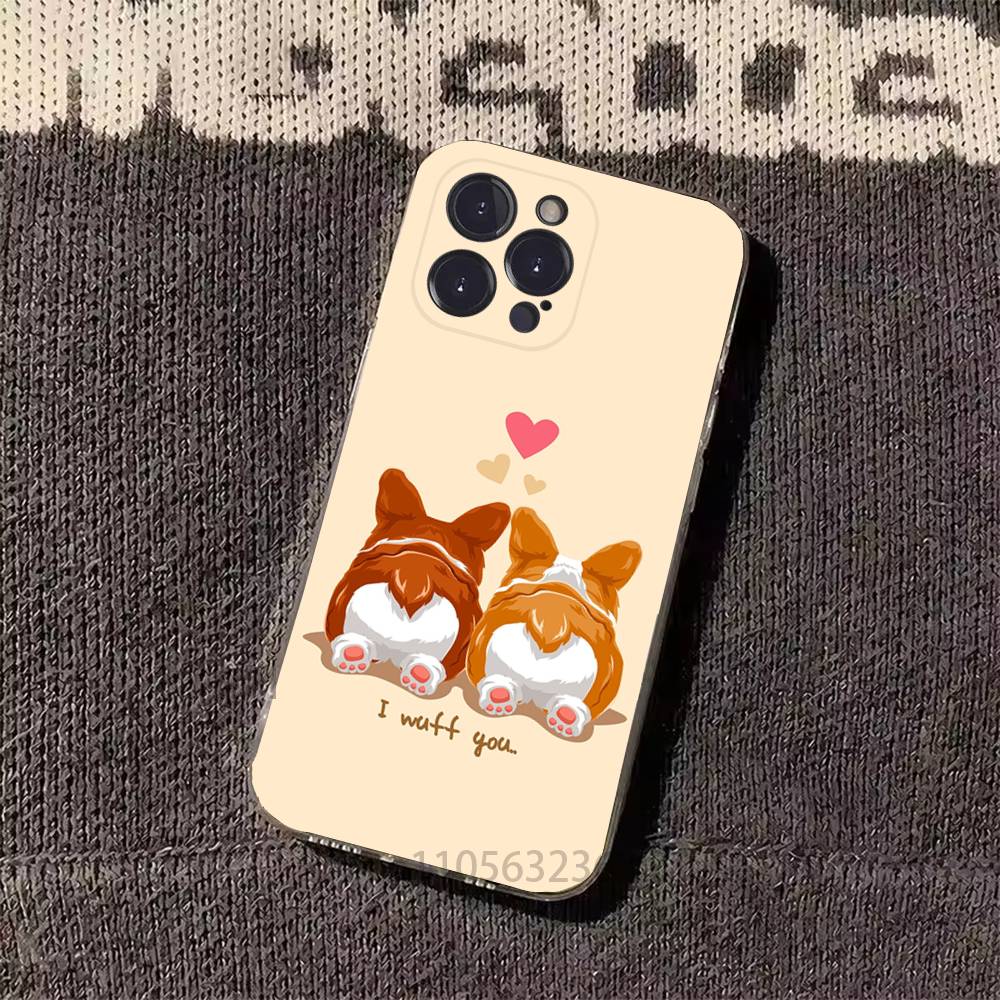 Чехол для телефона с собакой Цзу для iPhone17 16 15 14 13 12 11 Pro Xs Max Mini Plus Противоскользящий Ударопрочный Жесткий