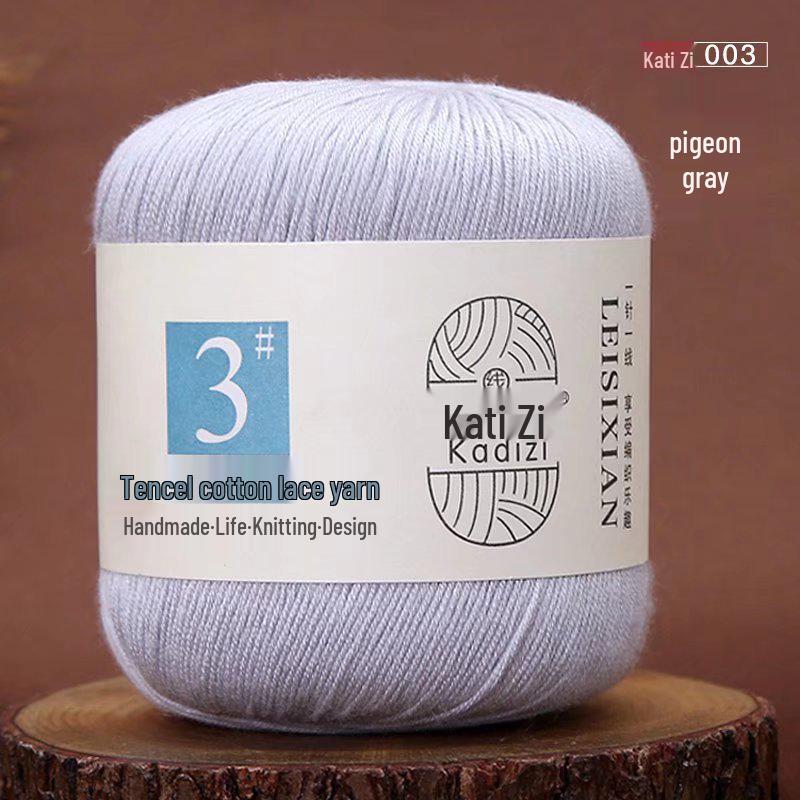 Мерсеризованная хлопковая кружевная пряжа №. 3: Вязание крючком своими руками для детей - Весенне-летний свитер и пальто - Бесплатная доставка