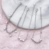 VENTFILLE 925 Stamp Silver Color Love Bracelet for Women Girl Gift 5 Hearts Romantic Valentine's Day Jewelry Dropship Wholesale