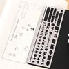 Stainless Steel Template Ruler School Projects Drawing Template Ruler  Gift Stationery