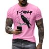 Men's Fashion Casual  Printed Short Sleeve Round Neck Pullover Tops