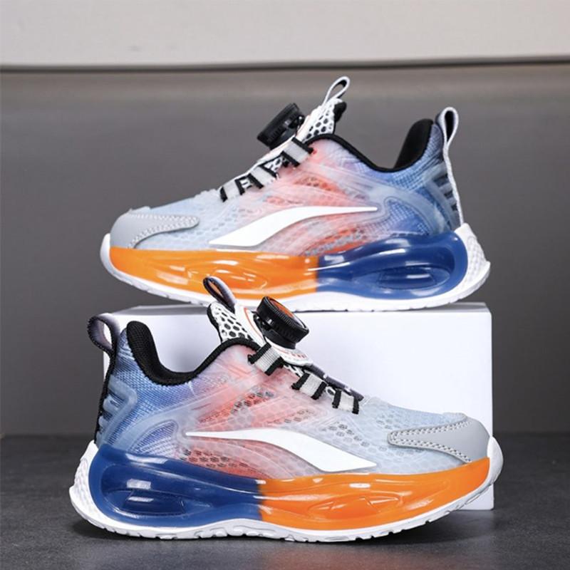 Classmate boys sports shoes 2025 new luminous mesh breathable children's shoes middle and older children's student running shoes