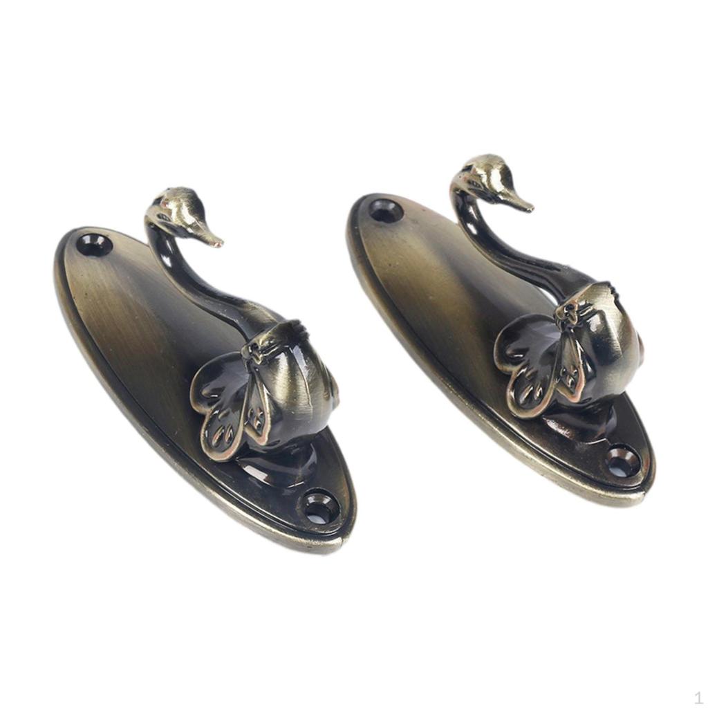 2 Pieces Curtain Holdback Hooks Drapery Hold Back Hook Drape Hanging Holder for Bedroom