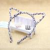 Leopard Print Plush Cat's Ears Shaped Cartoon Hair Band Versatile Hair Clip Girl Head Band Creative Gifts