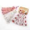 Girls Mesh Suspender Skirt Embroidered Fluffy Dress Princess Skirt